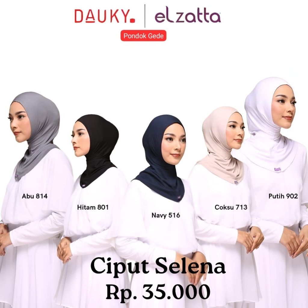 ELZATTA - Ciput S Selena | Ciput Elzatta Original | Dalaman Ciput Ninja Elzatta Ciput Ninja Anti Tem