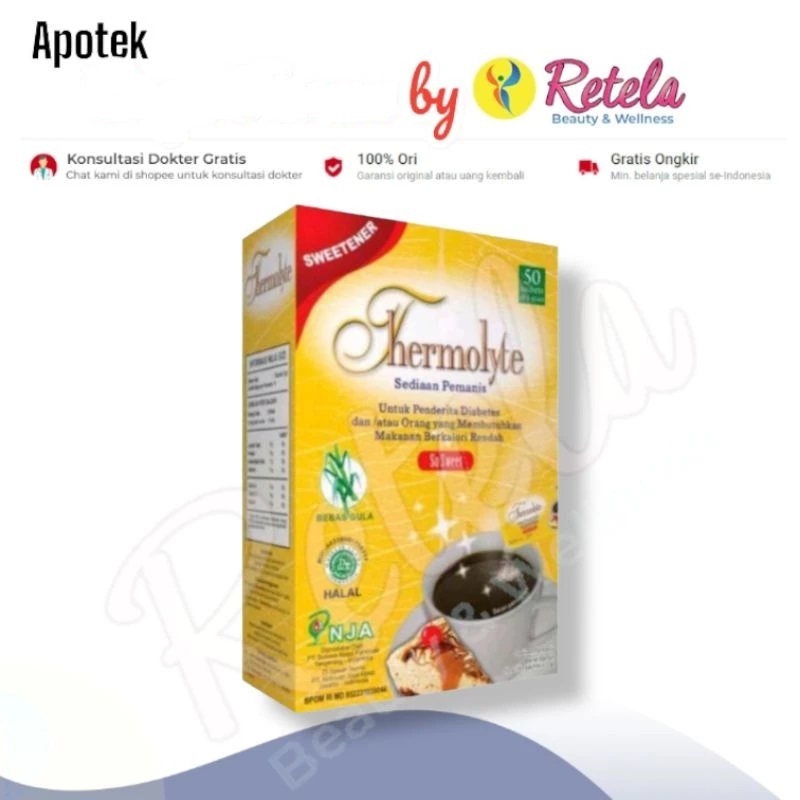 

THERMOLYTE DIET SUGAR 1 BOX ISI 50 SACHET