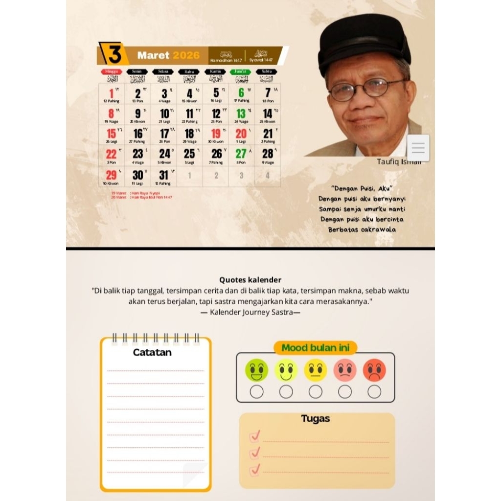 

Kalender Journey Sastra