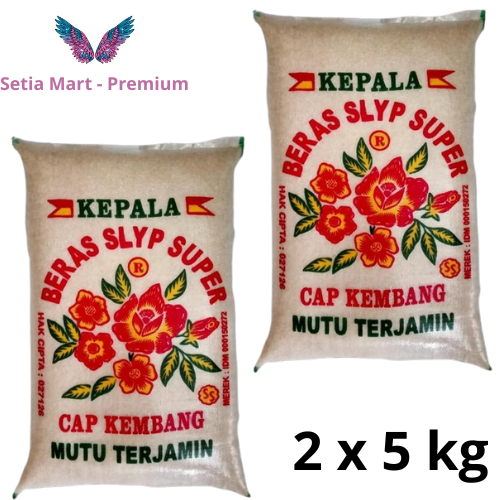 

2 X 5 KG Beras cap kembang pulen putih