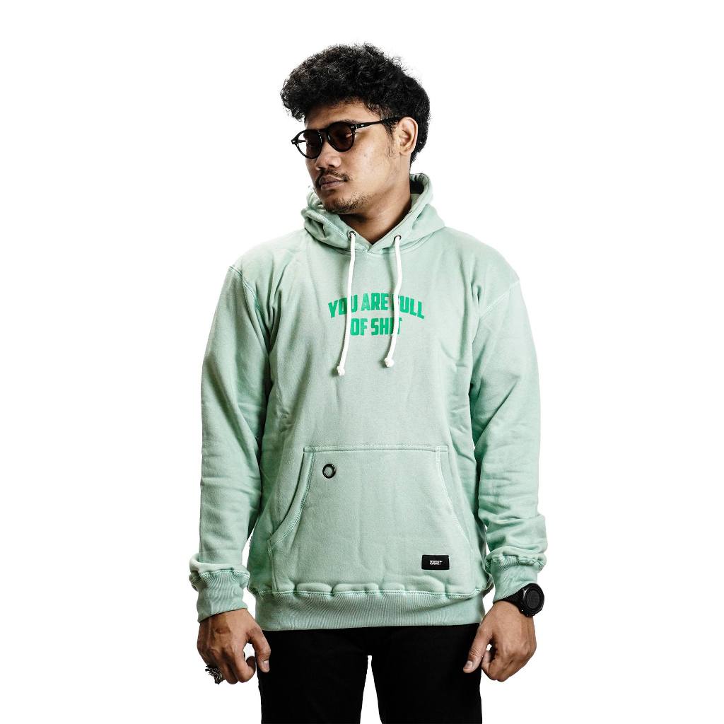 Pullover Hoodie - Jacket Sweater Monokrom - Green Mint
