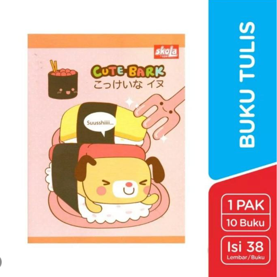 

Buku Tulis Skola by SIDU 38 Lembar Sinar Dunia Per Pack Isi 10 Pcs