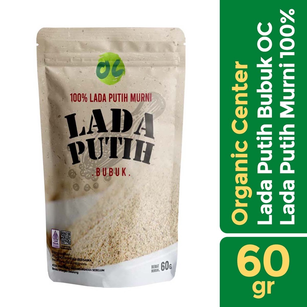 

[oddsolshop] pekanbaru/Organic Center Lada Putih 60GR