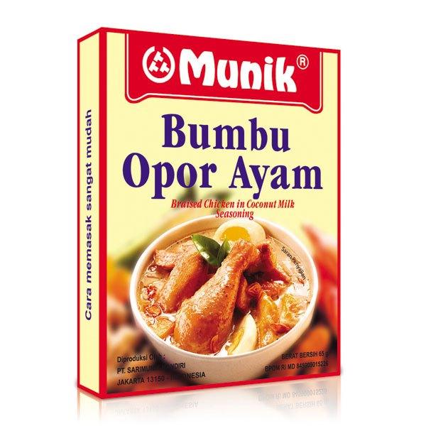 

MUNIK BUMBU INSTAN OPOR AYAM 65 GR BRAISED CHICKEN COCONUT MILK SEASONING
