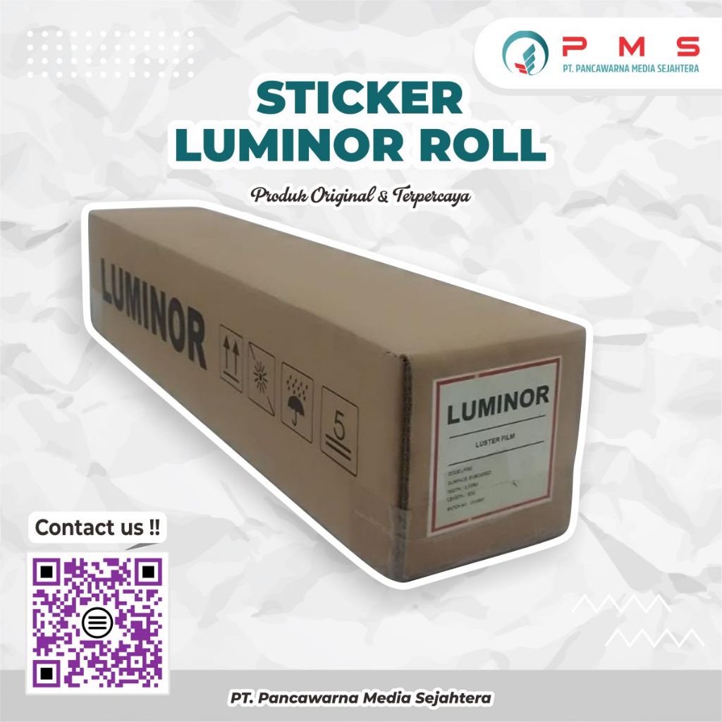 

Sticker Vinyl Roll Glossy LUMINOR Vinyl | Sticker Ecosolvent | Sticker Branding