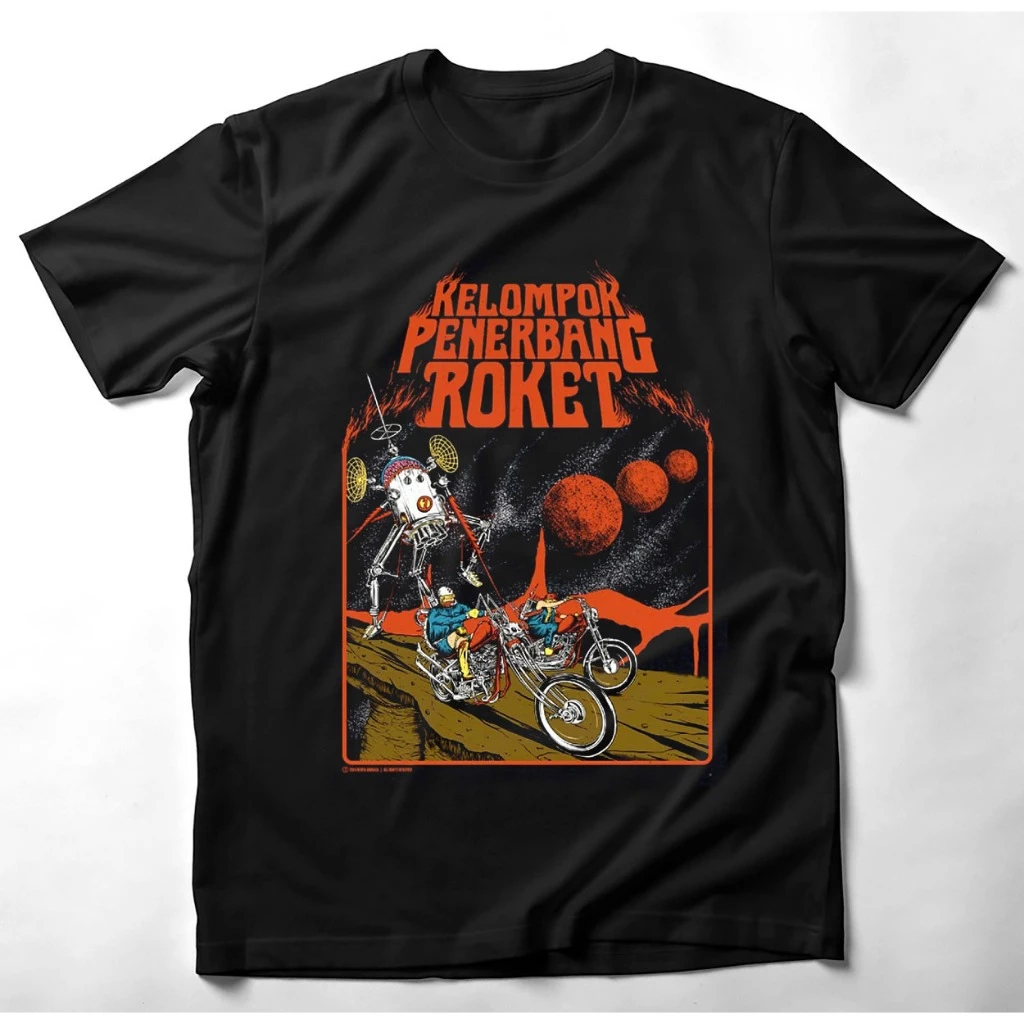 Obsur_store Baju Kaos Atasan Band Rock N Roll KPR Tebal 24s / Kaos Pria Rock N Roll Indonesia