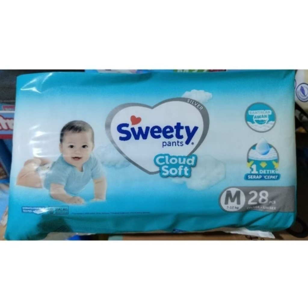 Sweety silver pant M28 popok sweety M isi 28
