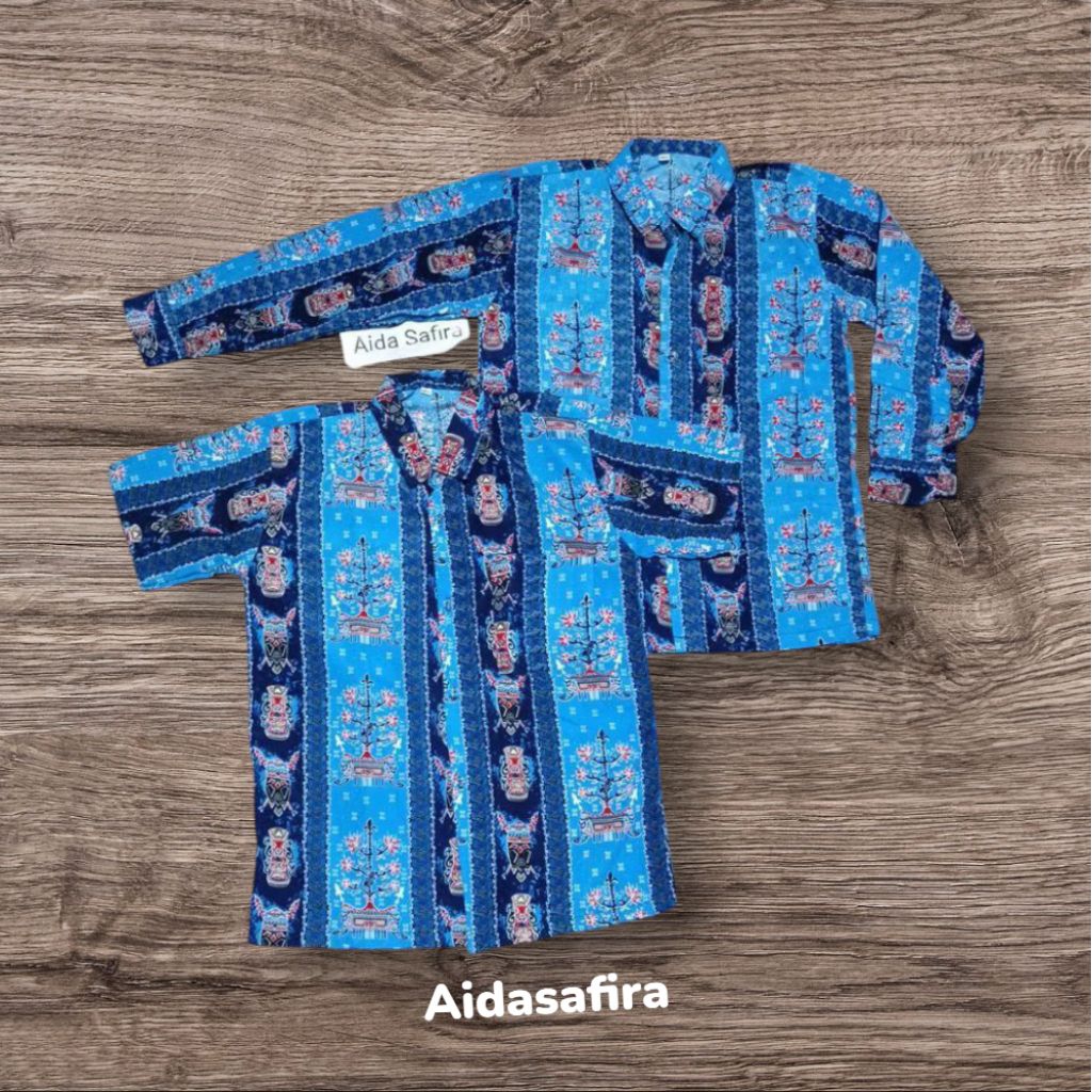 BAJU BATIK SEKOLAH/BATIK SEKOLAH KAL-TENG/BATIK BIRU SEKOLAH KALIMANTAN TENGAH