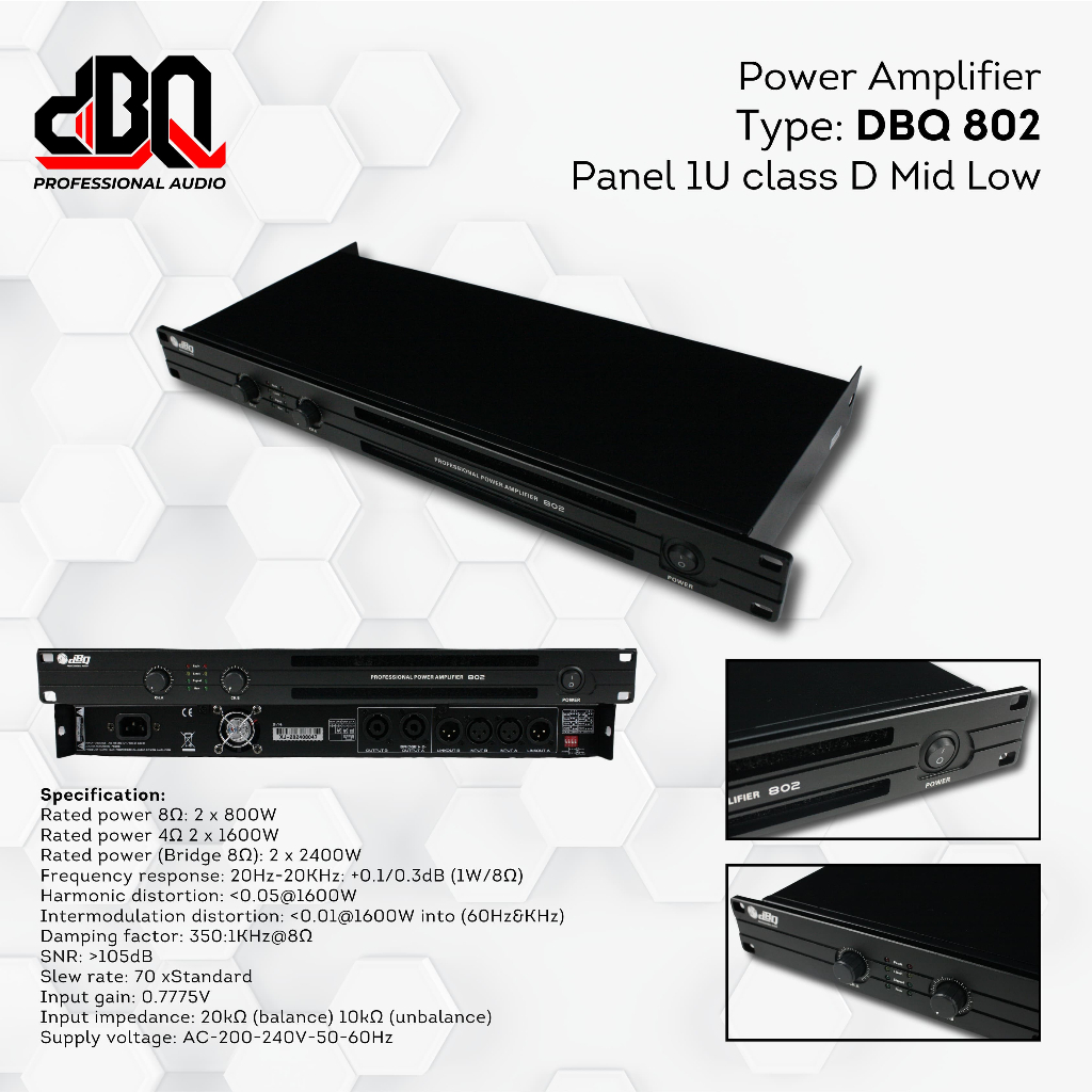 POWER AMPLIFIER DBQ 802