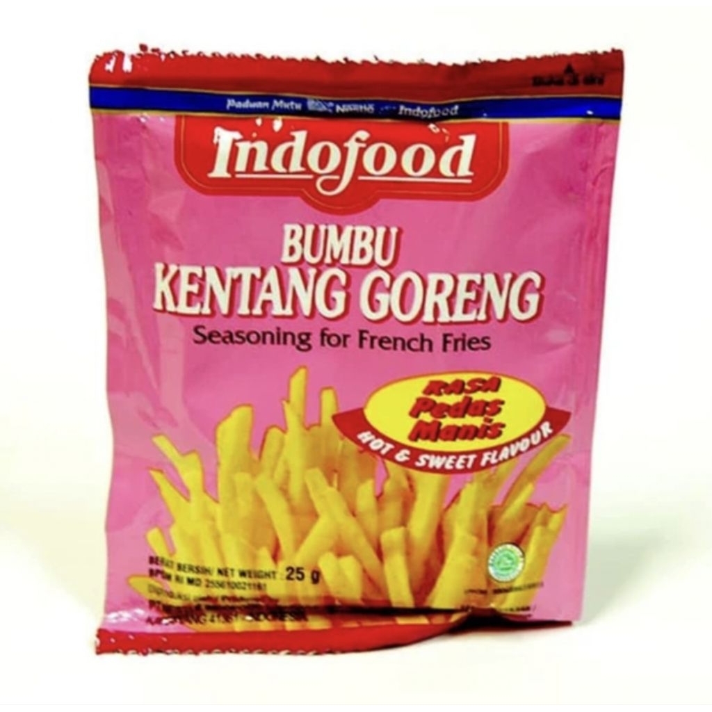 

Indofood Bumbu Kentang Goreng Rasa Pedas Manis 25 gram / bumbu kentang rasa pedas manis