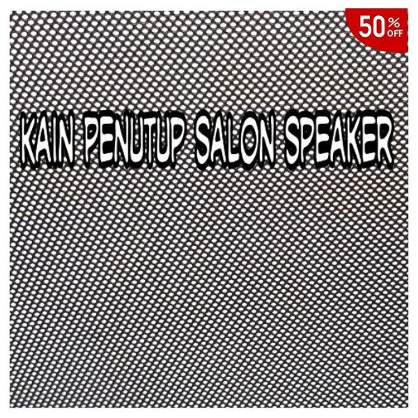 ⚡Tok Siap 【COD Kain Penutup Salon Speaker Kain Jala Lemes Hitam (Harga Per 0,5m)