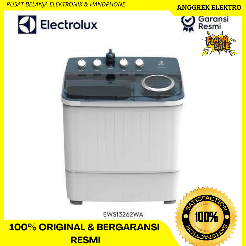 Mesin Cuci 2 tabung Electrolux 12kg tipe 13262 garansi resmi bandar lampung