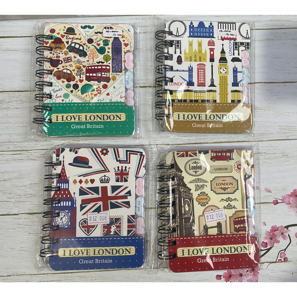 

note book ring motif london