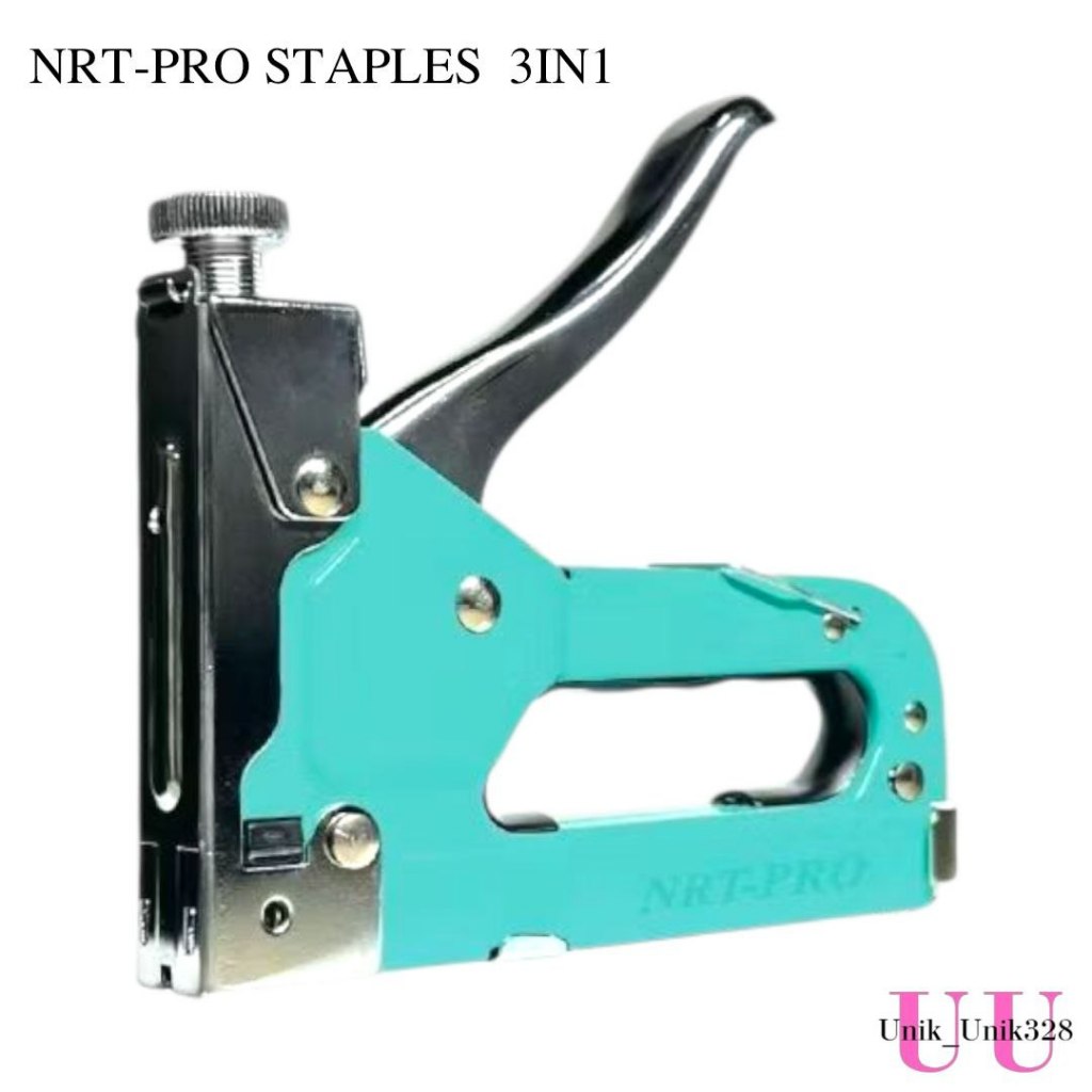 

NRT-PRO Stapler Staples 4-14mm Alat Staples Tembak Kertas Kayu Jok Motor Gun Tacker Steples Hekter Stapler Tembak Guntacker