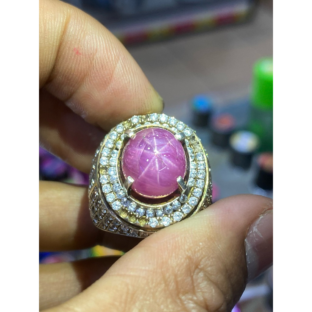Cincin ruby birma star