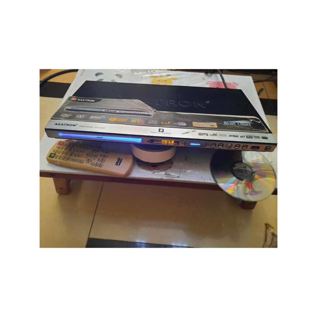 DVD Player 3020 '' ASATRON " MPEG4, MP3, USB, CD, CDRW, Karaoke ( PERLU SERVICE )