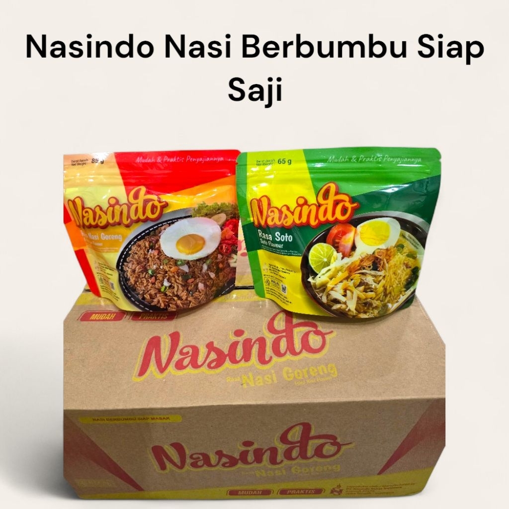 

Nasindo Nasi Siap Saji Berbumbu Rasa Nasi Goreng / Soto