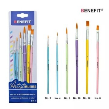 

TBMO KUAS LUKIS / Kuas Set Brush Paint Benefit BR-5 ( Set )
