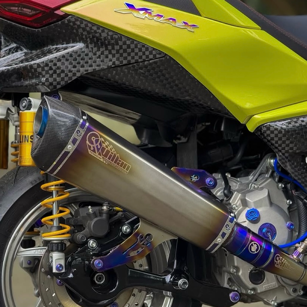 knalpot XMAX VILLAN RX 1 titanium original