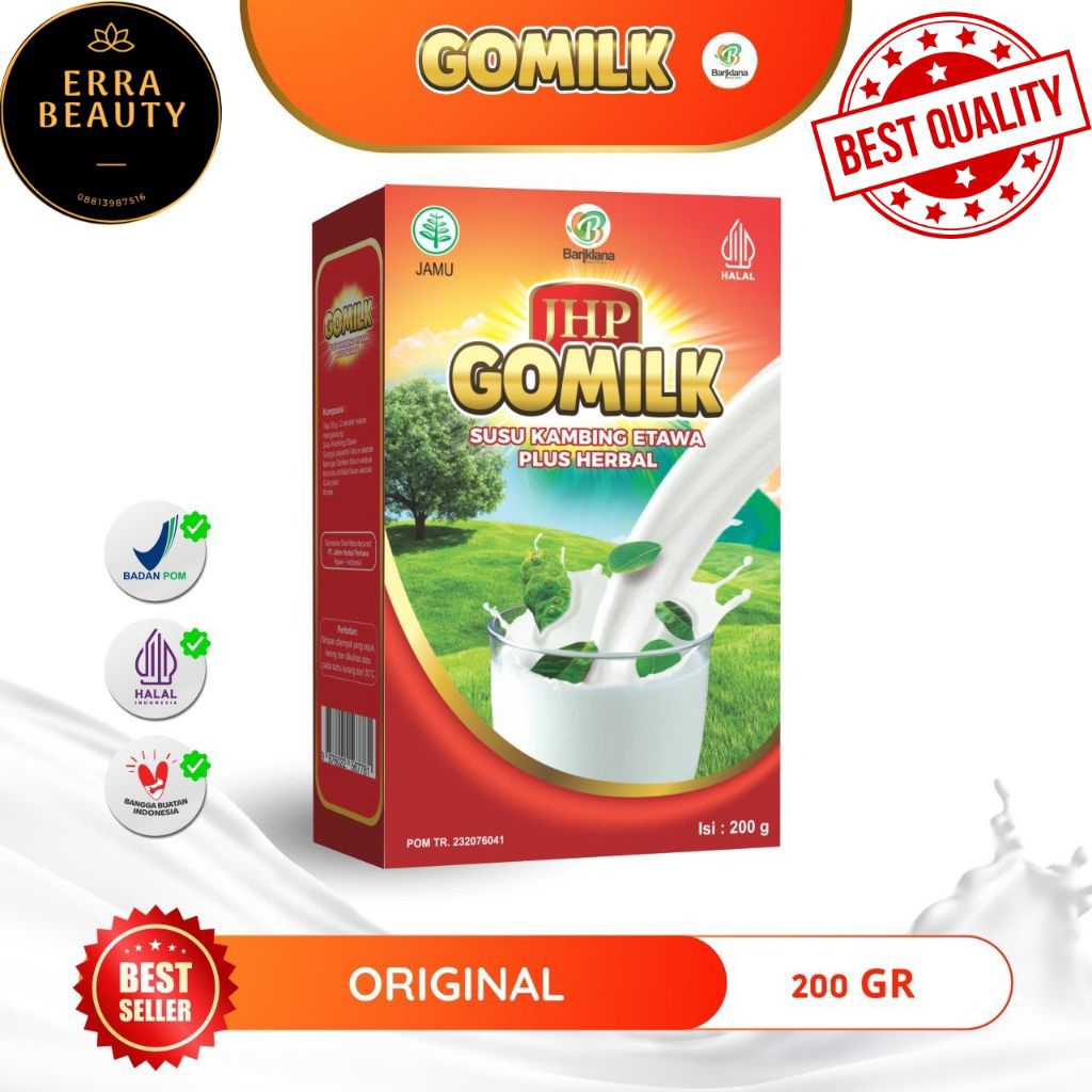 

GOMILK ORIGINAL Susu kambing plus herbal 200gr