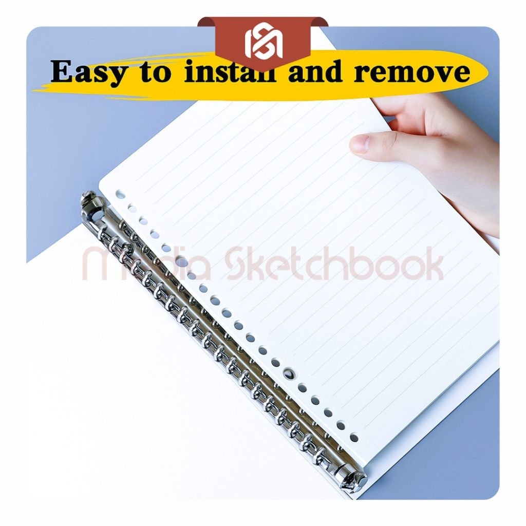 

Loose Leaf A5 100 Halaman Kertas Binder A5 Kertas Isi Ulang Loose Leaf 20 Holes Kertas File Binder