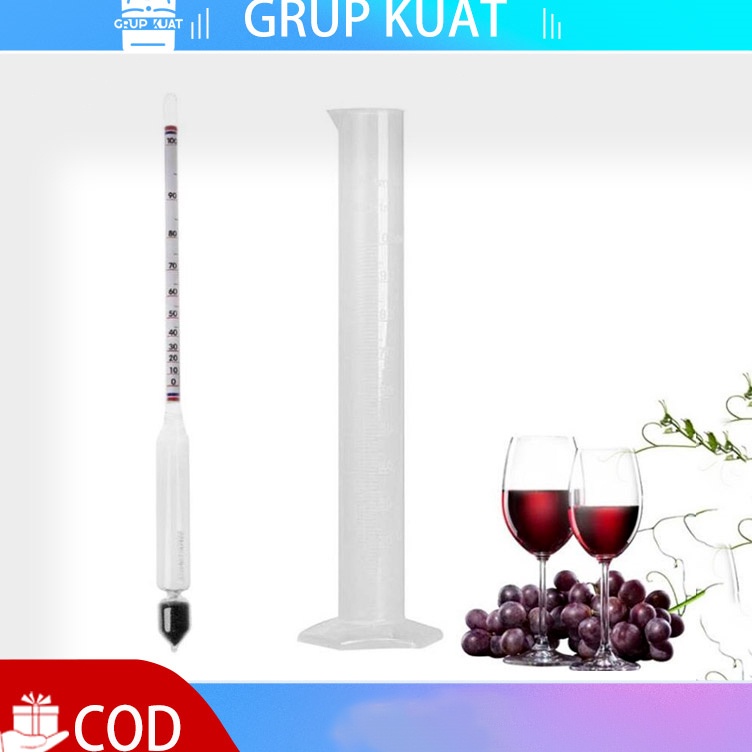 KODE J2F Alat Ukur Alkohol Alkohol Tester Alat Pengukur Kadar Alkohol Alit Hydrometer Alat Ukur Kada