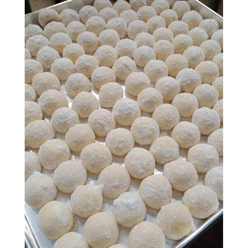 

kue putri salju homemade enak lembut ukuran toples tabung 600ml
