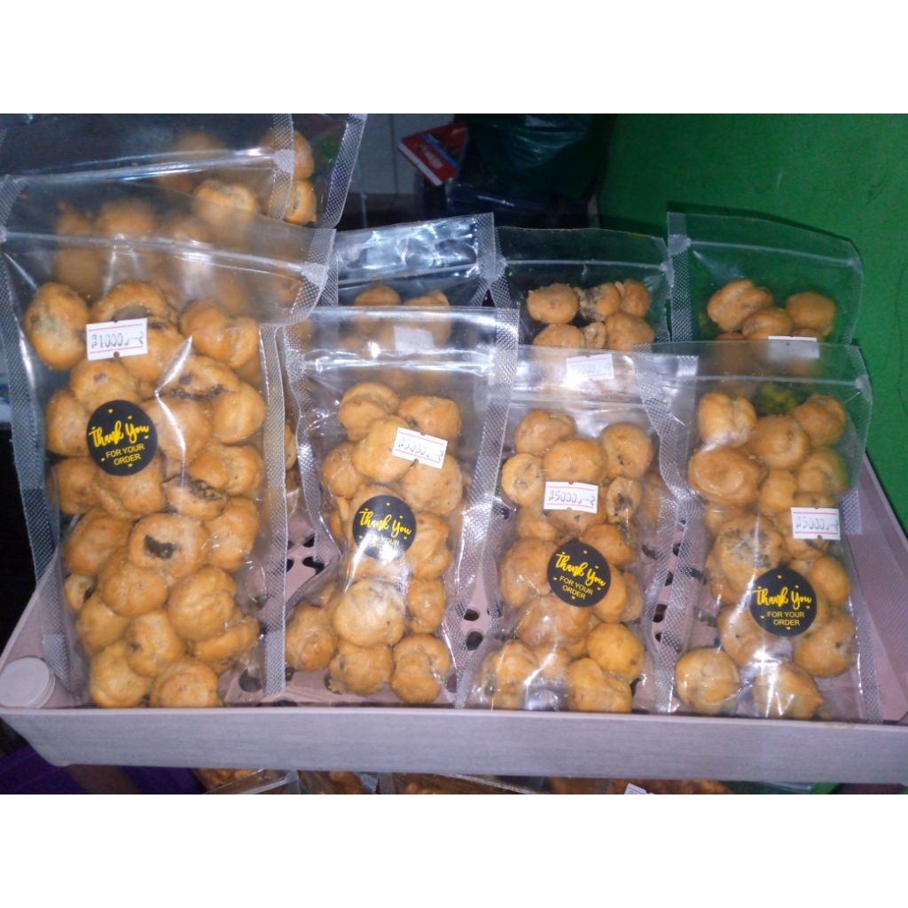 

Soes coklat 50gram dan100gram