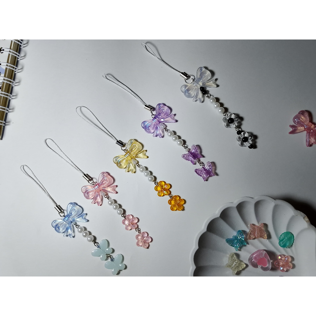 (Jawa Timur) Gantungan Simple Cantik buat Hp Dompet atau Tas Fashionable Stylish Lucu Handmade