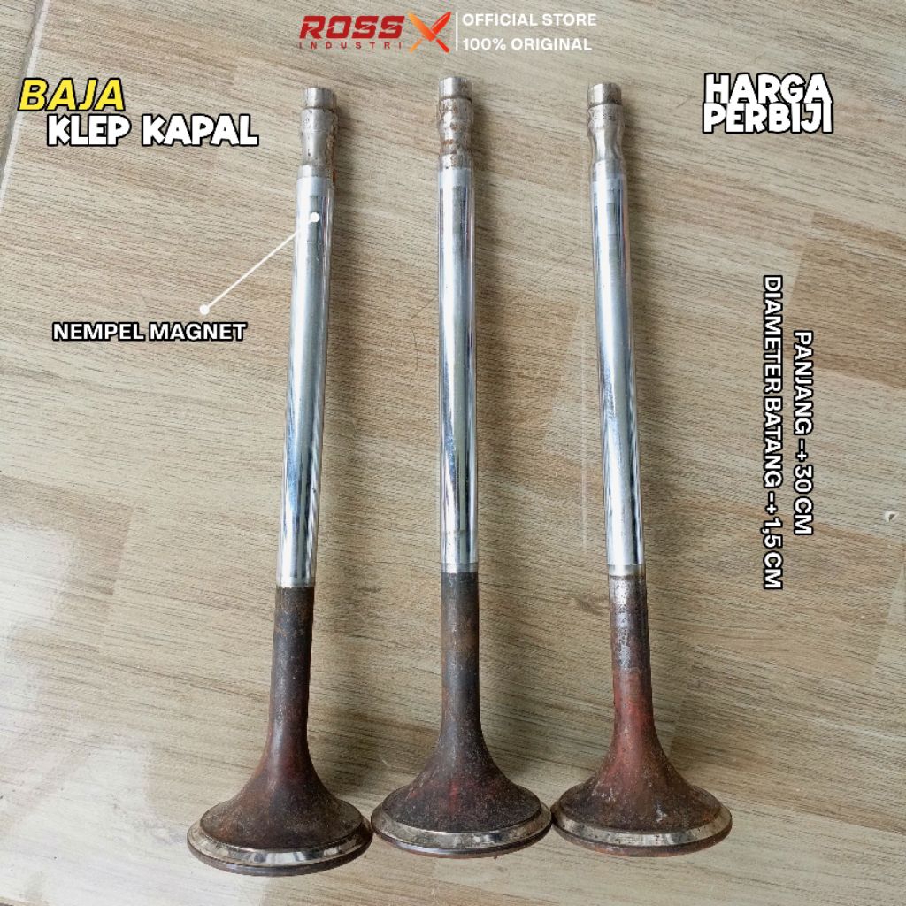 klep kapal bekas nempel magnet harga perbiji (1PCS) panjang 28 cm baja berkualitas tinggi bahan perb