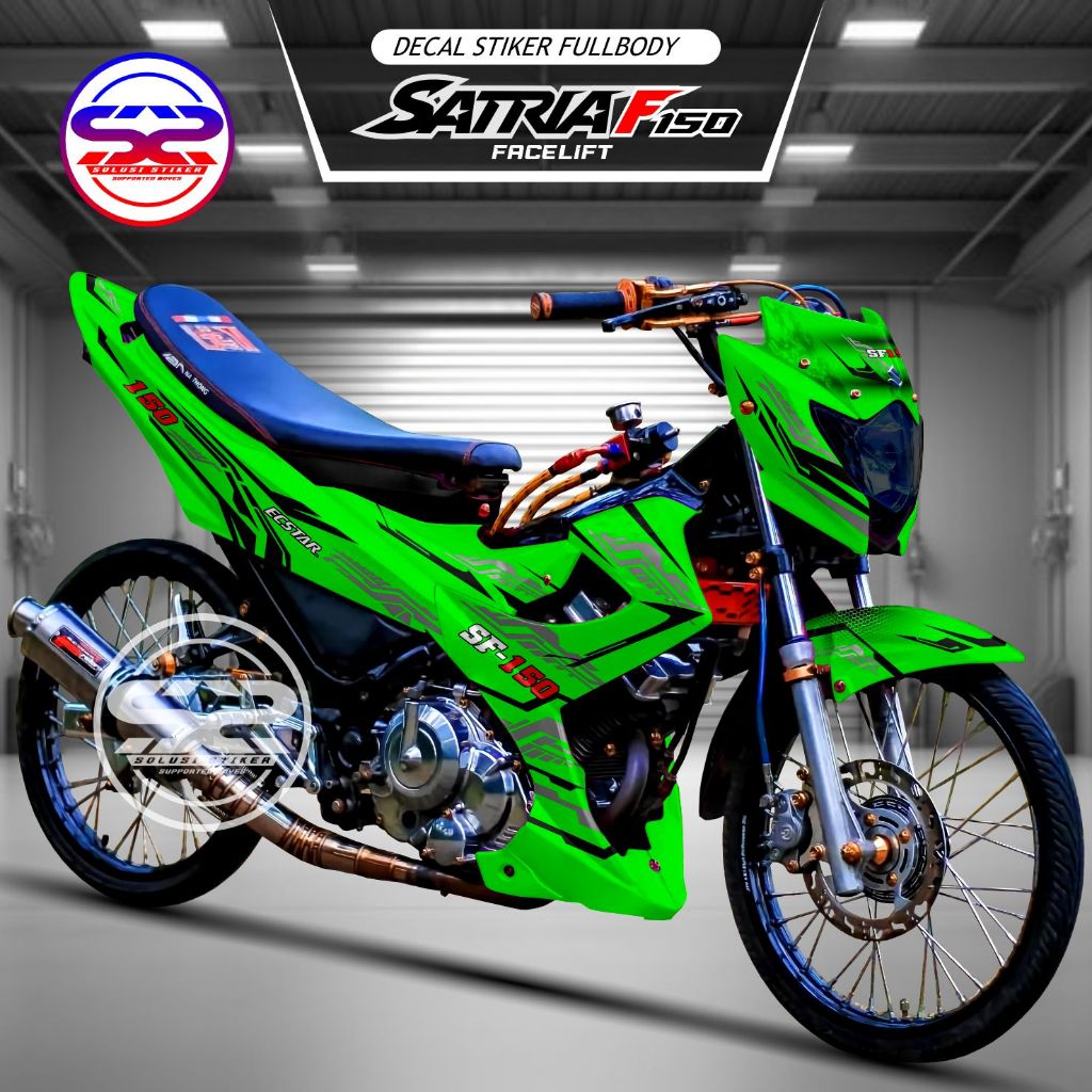 Satria F150 Facelift Stiker Motor Fullbody Decal Variasi Motor Satria FU Motif Keren