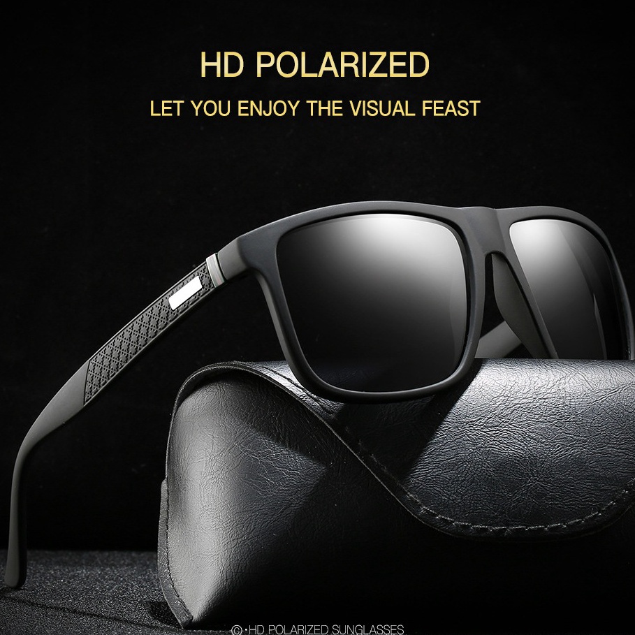 Kacamata Polarized Retro Kacamata Hitam Olahraga Bersepeda Pria Wanita