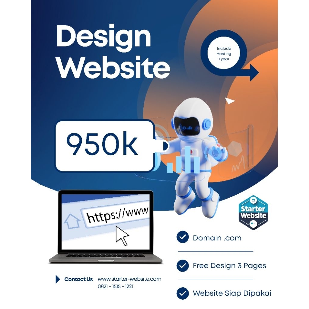 Jasa Bikin Website + Domain .com