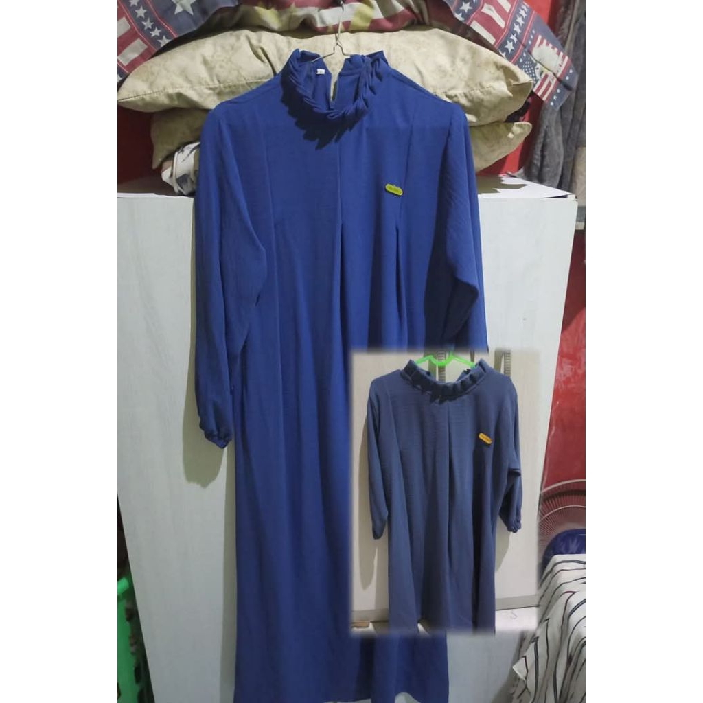 Gamis Denim Couple Ibu Anak