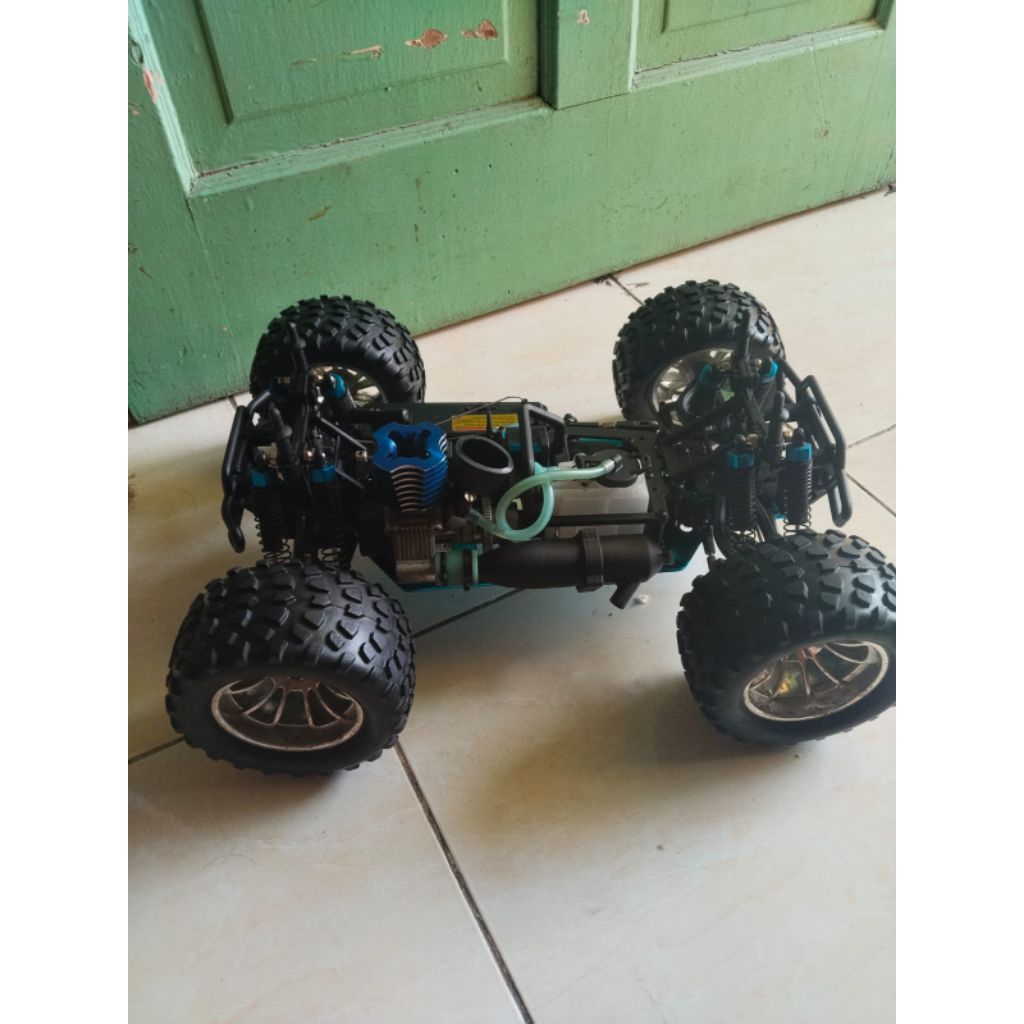 mobil remot rc engine nitro hsp monster truk 1/10