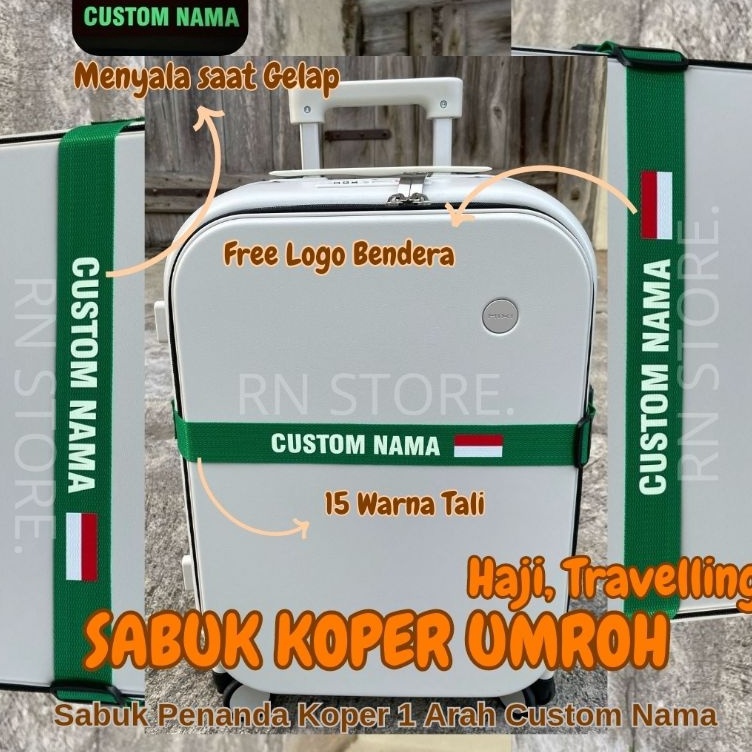 KODE P39V Sabuk koper Umroh  Sabuk Penanda Koper Umroh  Sabuk Koper Umroh  Haji  Travelling  Sabuk K