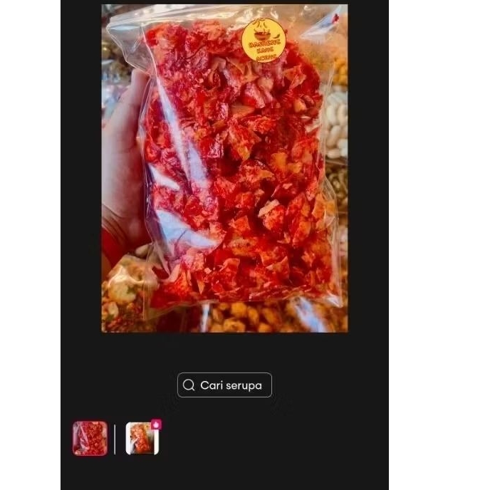 

kripik gulai singkong pedas 500gr