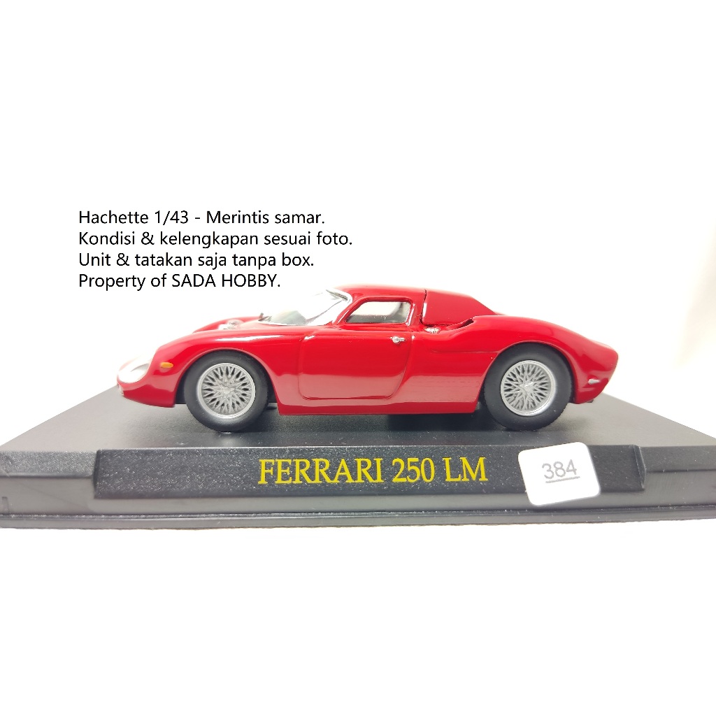 Diecast Altaya Hachette 1/43 Ferrari 250LM Unit & Tatakan Only