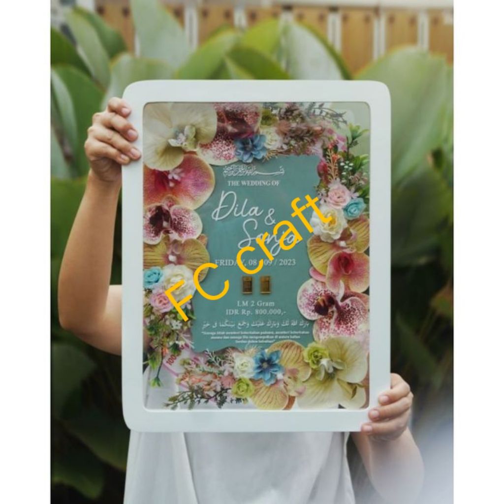 pigura 3d mahar akrilik/bingkai 3d 30×40