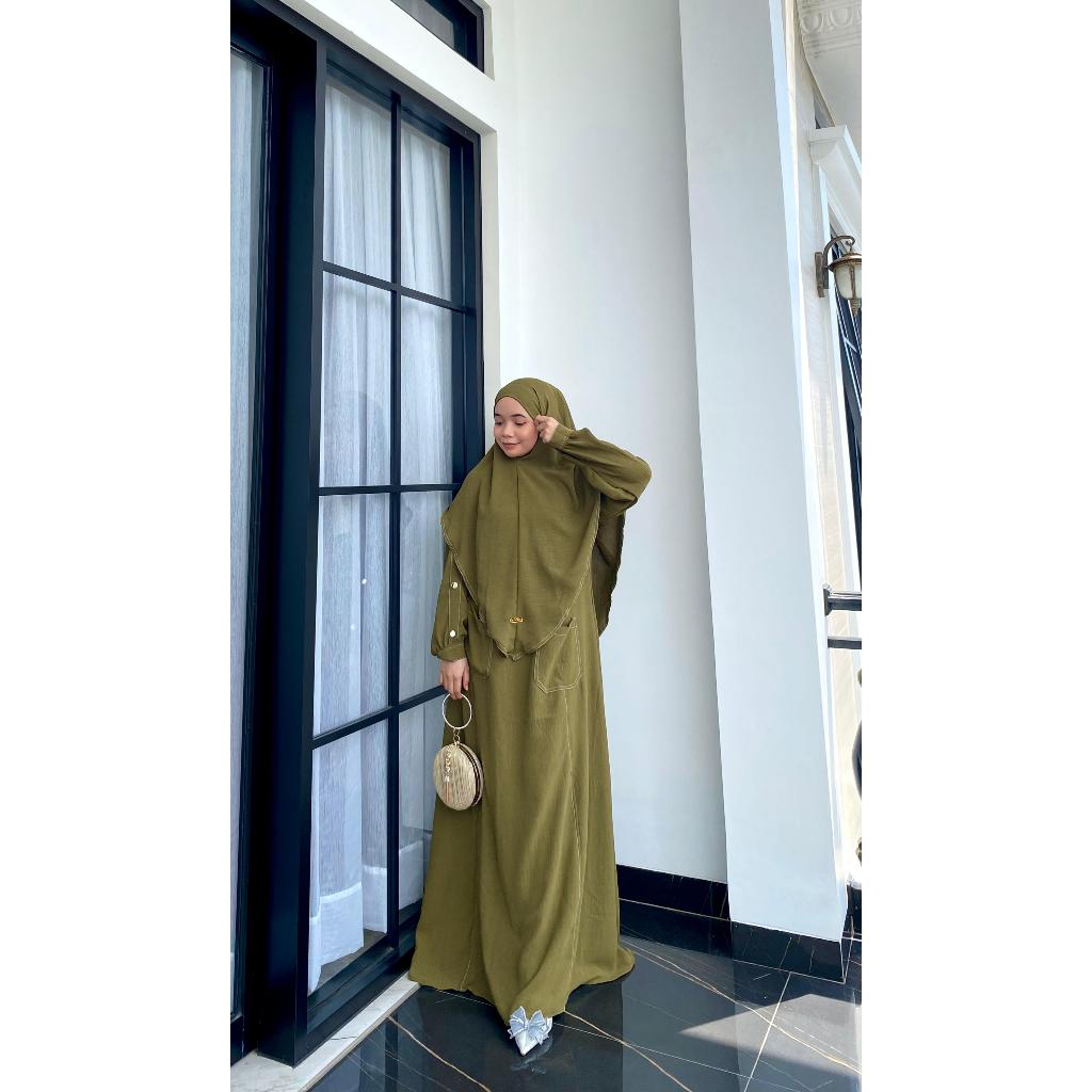 baju gamis anak perempuan gamis gamis anak perempuan gamis remaja  gamis remaja kekinian Ori 3