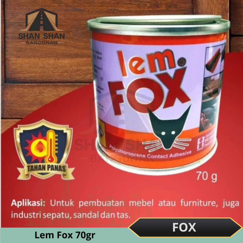 

Lem Fox Kuning 70 Gram / Lem Fox Kaleng 70 Gr
