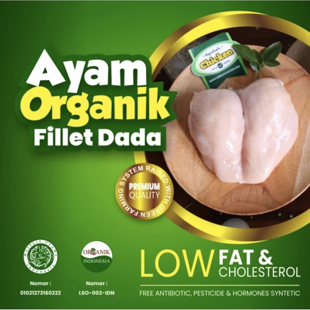 

Dada Fillet Organik Berkah Chicken 1 kg Ayam Frozen Food