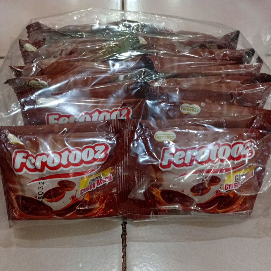 

Ferotooz Choco Crispy Bread 1 Pack isi 20 Pcs
