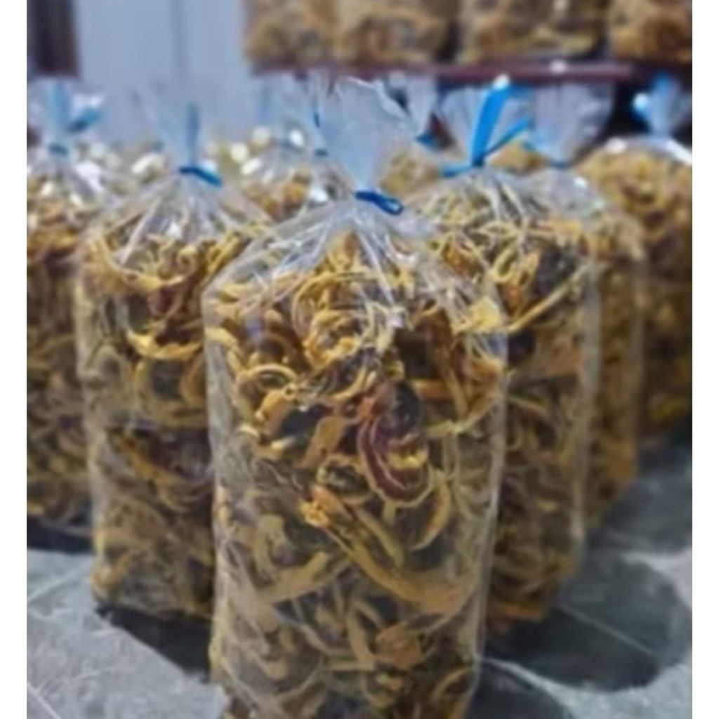 

KRIPIK BELUT RENYAH DAN GURIH (Brat 1kg)