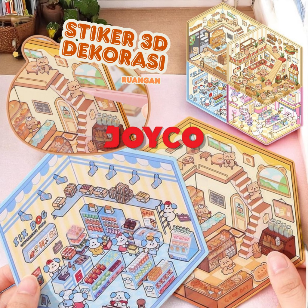 

STIKER 3D Decoration Landscaping Premium Satisfying Creative Mainan Anak Lucu Korean