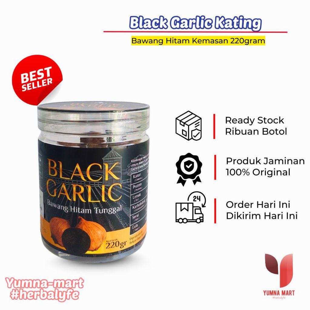 

Blackgarlic Tunggal Bawang Hitam Lanang Solo Aveera Premium Manis Murah