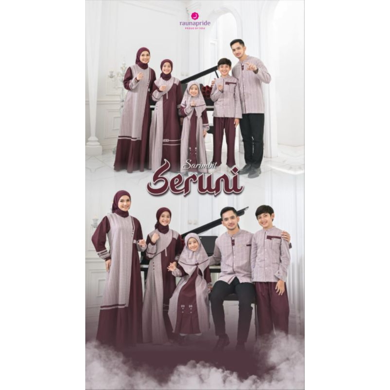 BAJU GAMIS RAUNA SERUNI TAWNY ORI/ SARIMBIT RAUNA SERUNI/ BAJU BAHAN KATUN ADEM by RAUNA ORI
