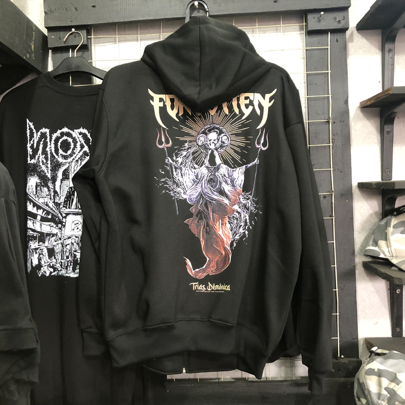 Sweater Hoodie Forgotten - Trias Demonica Hoodie Bahan Cotton Fleece Nyaman Adem
