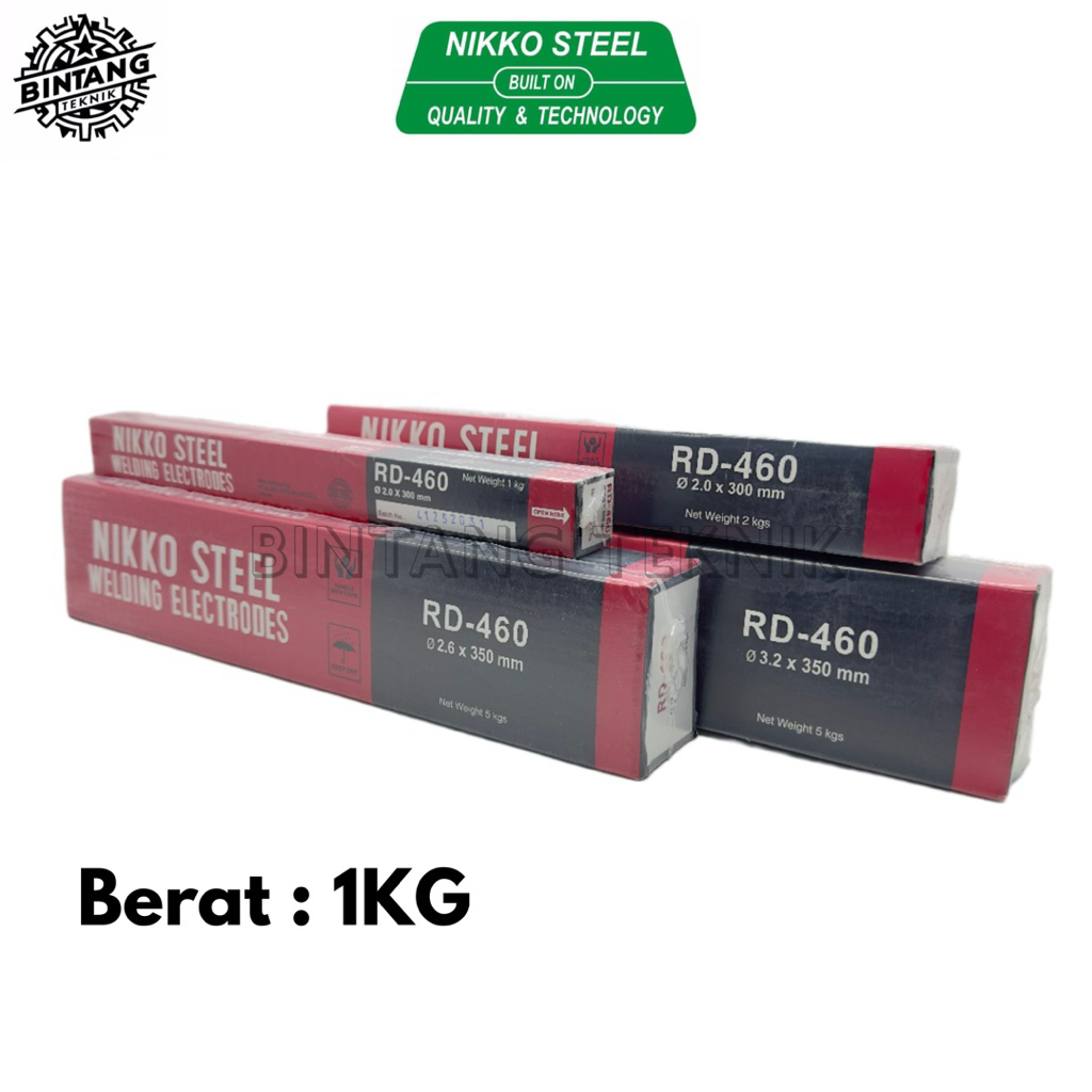 KAWAT LAS RD460 2.0MM 2.6MM 3.2MM [1 KG] / ELEKTRODA LAS LISTRIK NIKKO RD460