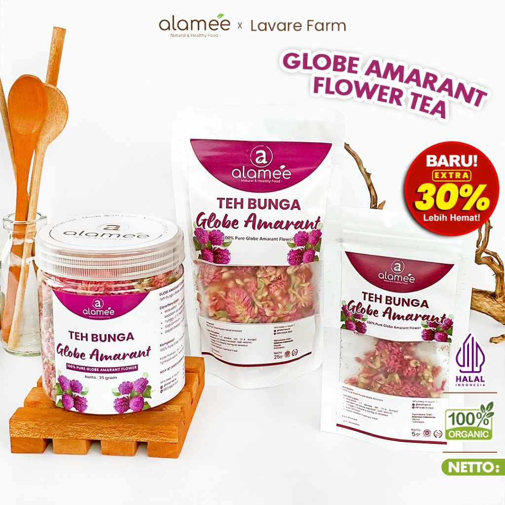 

Teh Bunga Globe Amaranth Tea Herbal Organik Kering Dried Flower All Varian